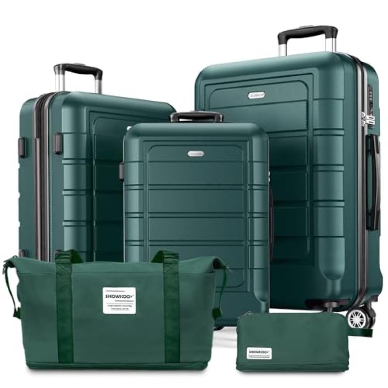 SHOWKOO Suitcase Sets with Travel Bags