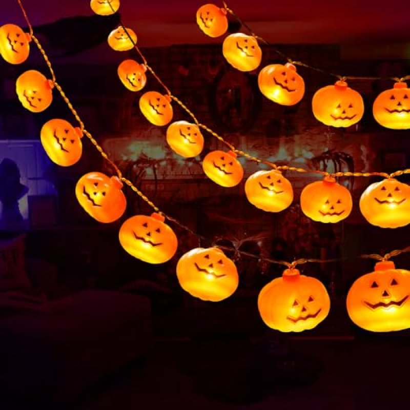 Tukeoo Pumpkin String Lights