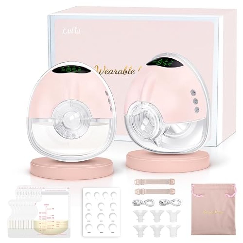Lulia Wearable Breast Pump Electric, 4 Modes 9…