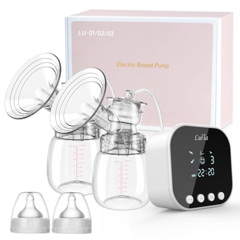 Lulia Electric Breast Pump, Double Breast Milk…
