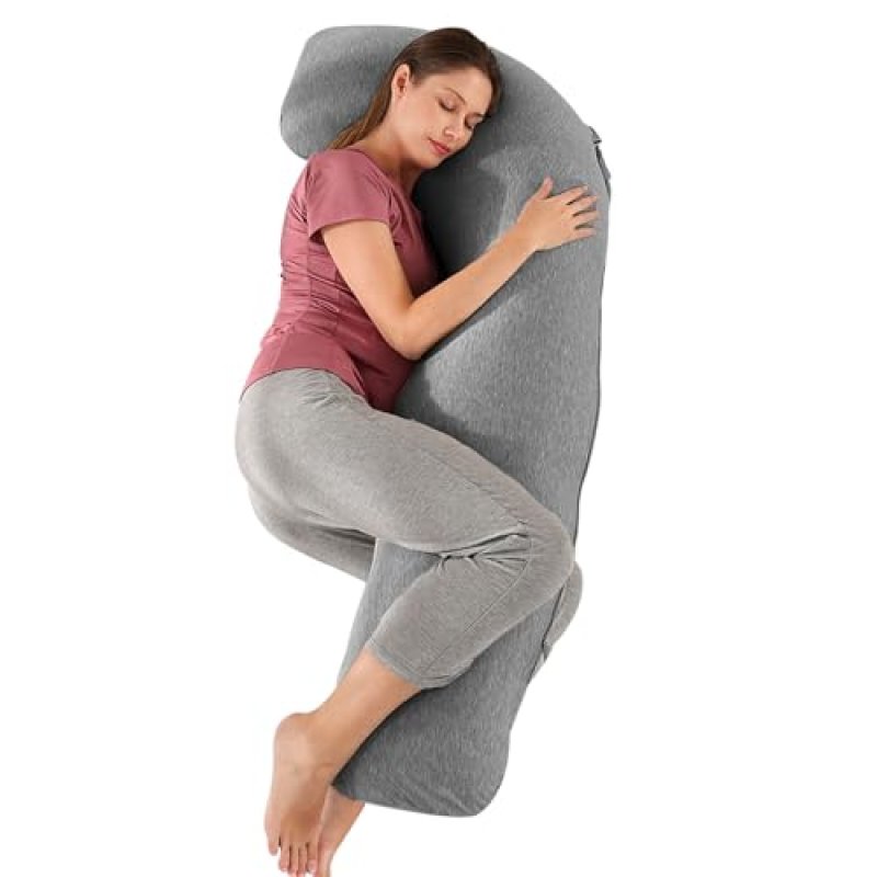 SHANNA Full Body Maternity Pillow, J Shape…