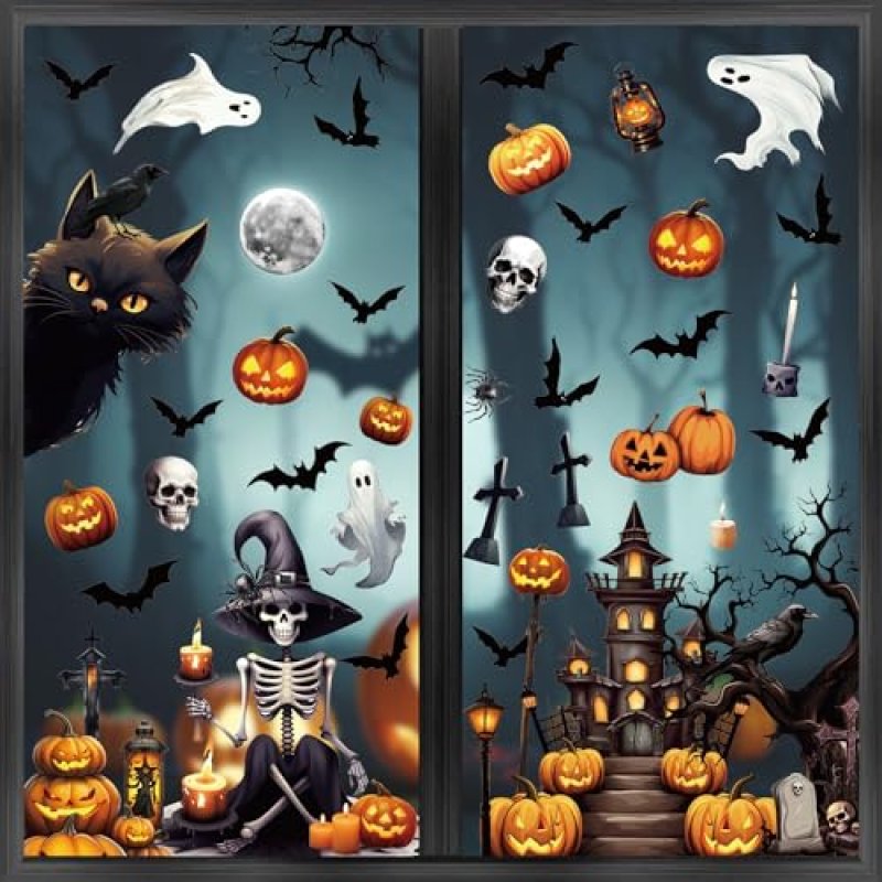 Suloli Halloween Window Decals