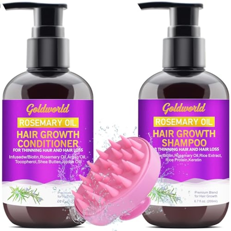 Sulphate Free Rosemary Oil Biotin Shampoo w/Scalp…