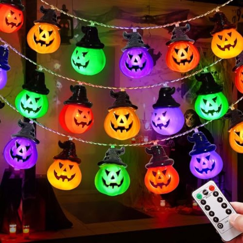 Multi-colour LED Pumpkin Halloween Decorations,…