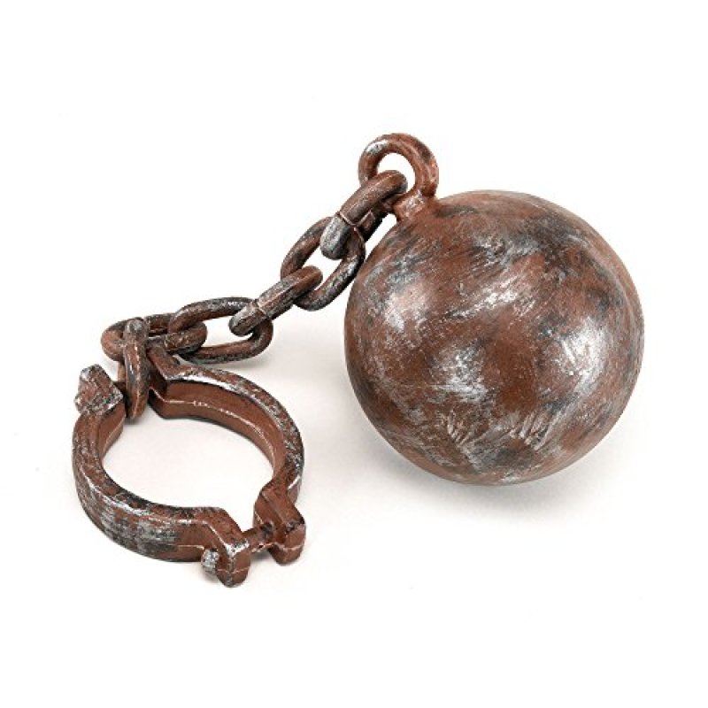Jumbo Plastic Ball & Chain - 1 Pc, Realistic…