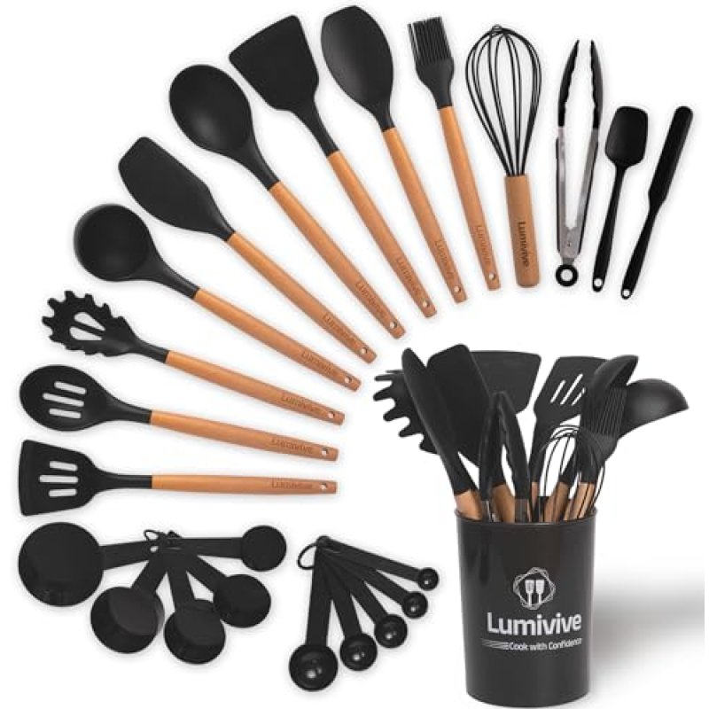 Lumivive Kitchen Utensils Set– Food-Grade…