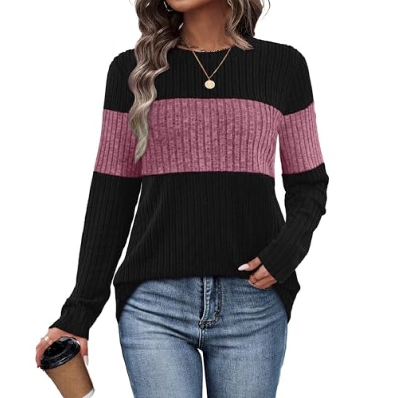 WIHOLL Jumpers for Women UK Casual Long Sleeve…
