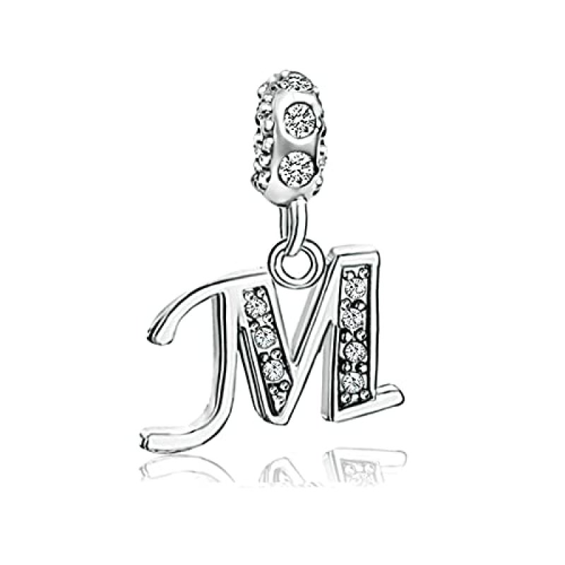 KunBead Jewelry Letter M Initial Charms New…