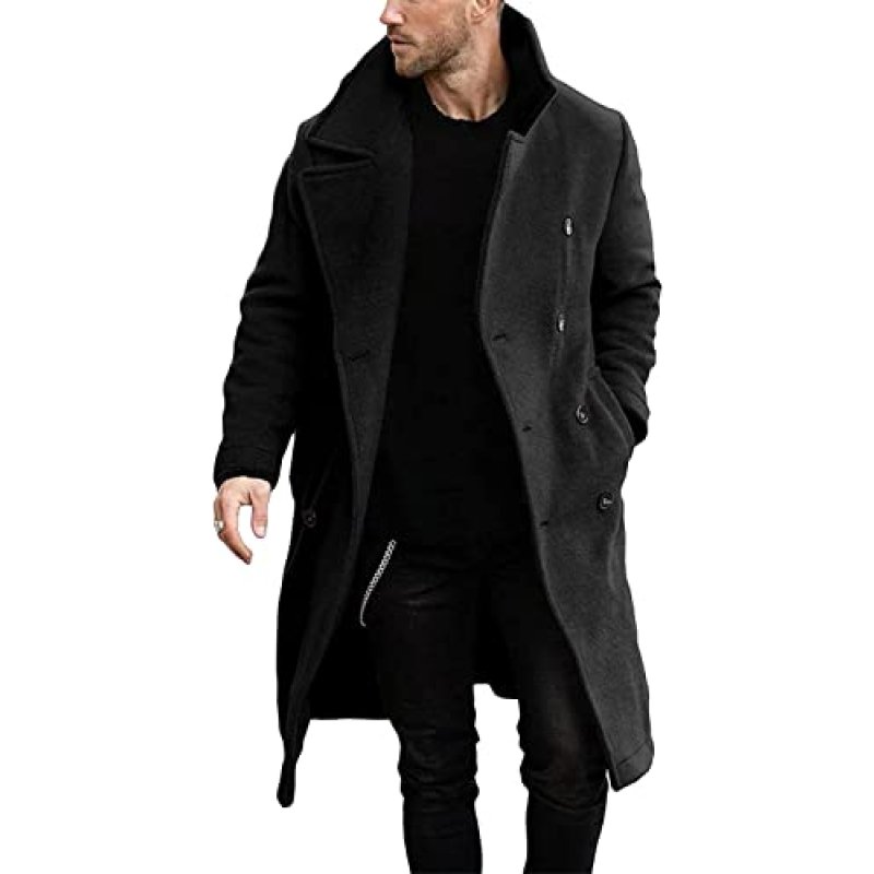 Runcati Men's Trench Coat