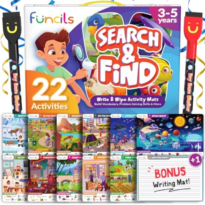 Funcils Preschool Educational Search and Find Toys