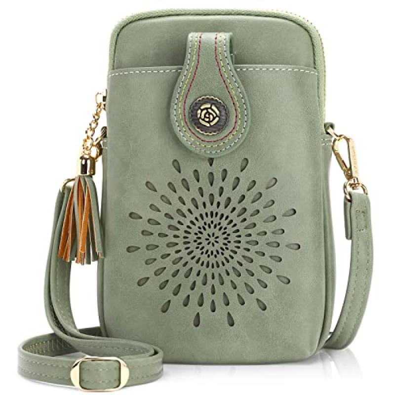APHISON Sunflower Tassel Crossbody Phone Bag