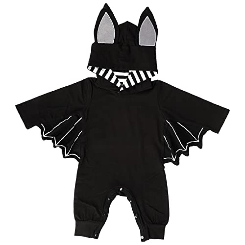 Runmeihe Bat Hoodie Baby Romper