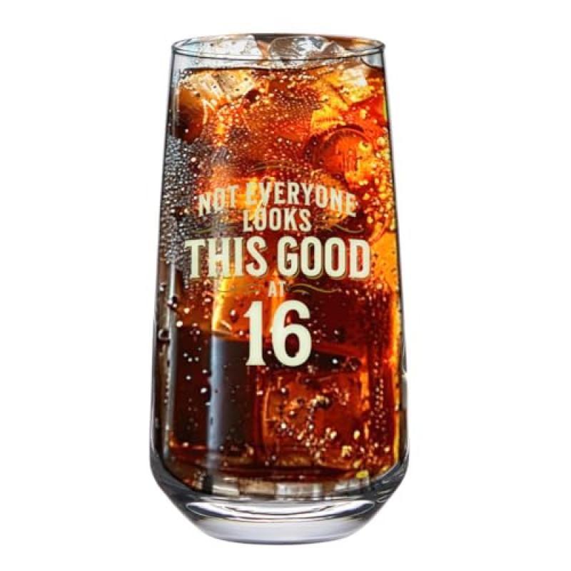 Funny 16th Birthday Glass Mug