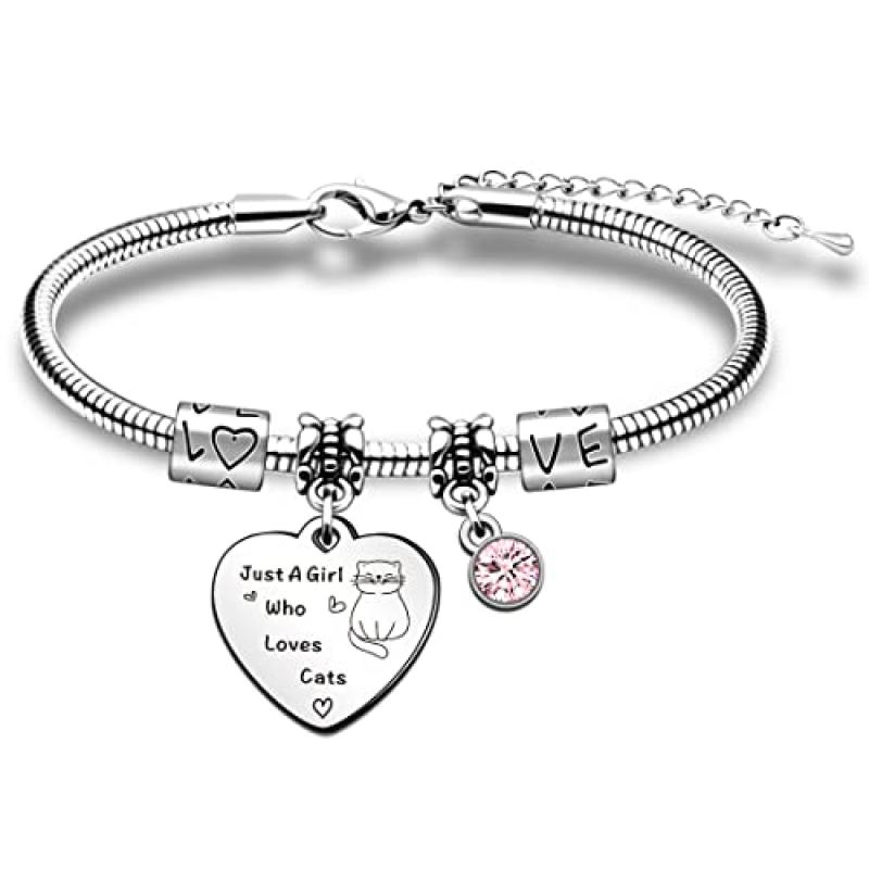 QMVMV Funny Cat Bracelets - Animal Lover Gift