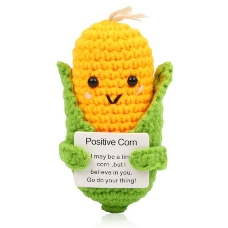 Funny Positive Corn, Mini Cute Wool Knitting Doll…
