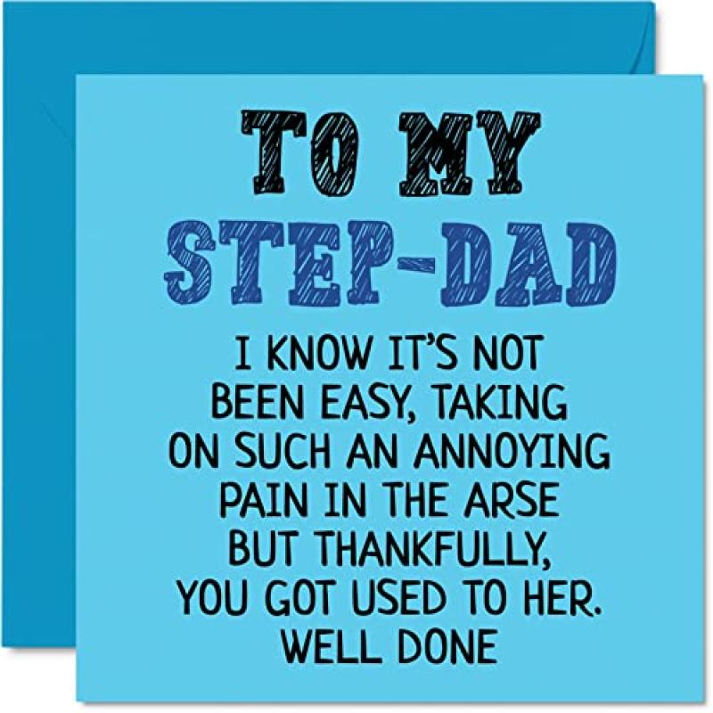 Funny Step Dad Birthday Card