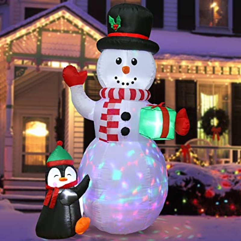 Quntis Inflatable Snowman & Penguin