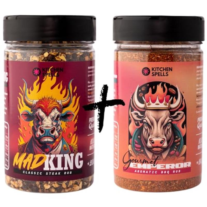 Duo BBQ Rub Selection - Mad King & Gourmet Emperor Blends