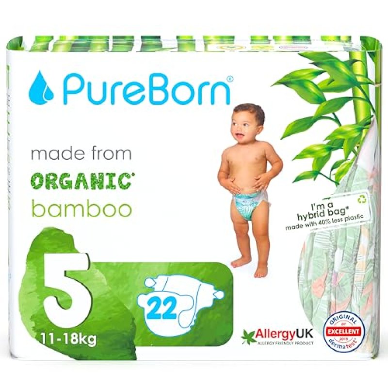 PureBorn Bamboo Nappies