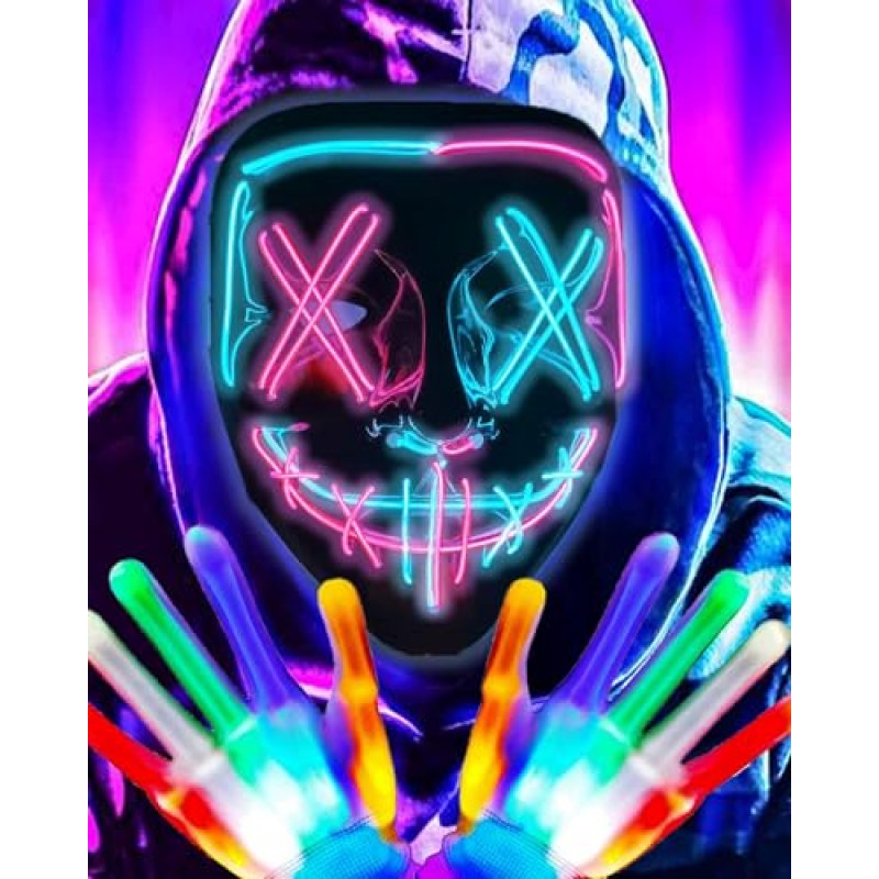 DWTECH LED Purge Mask and Gloves