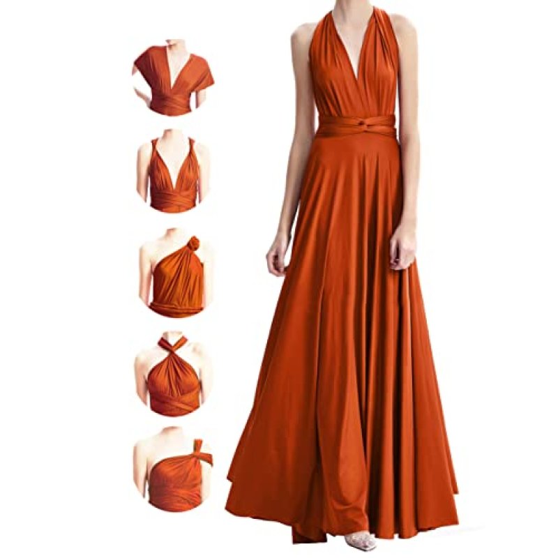 Burnt Orange Multiway Dress