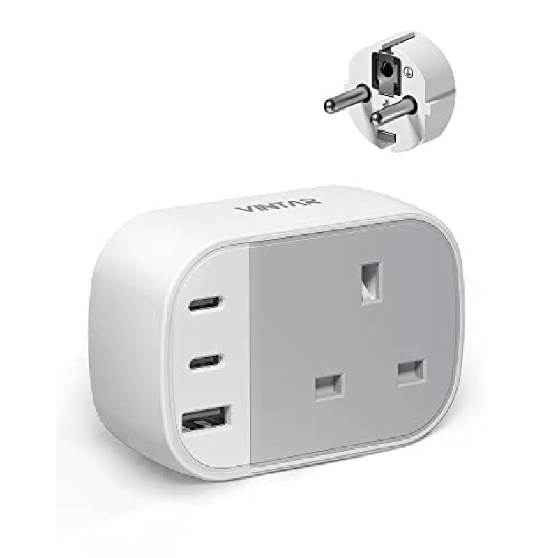 VINTAR Europe Travel Adapter