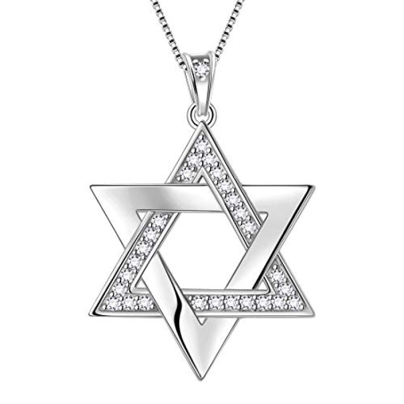Aurora Tears Star of David Pendant Necklace
