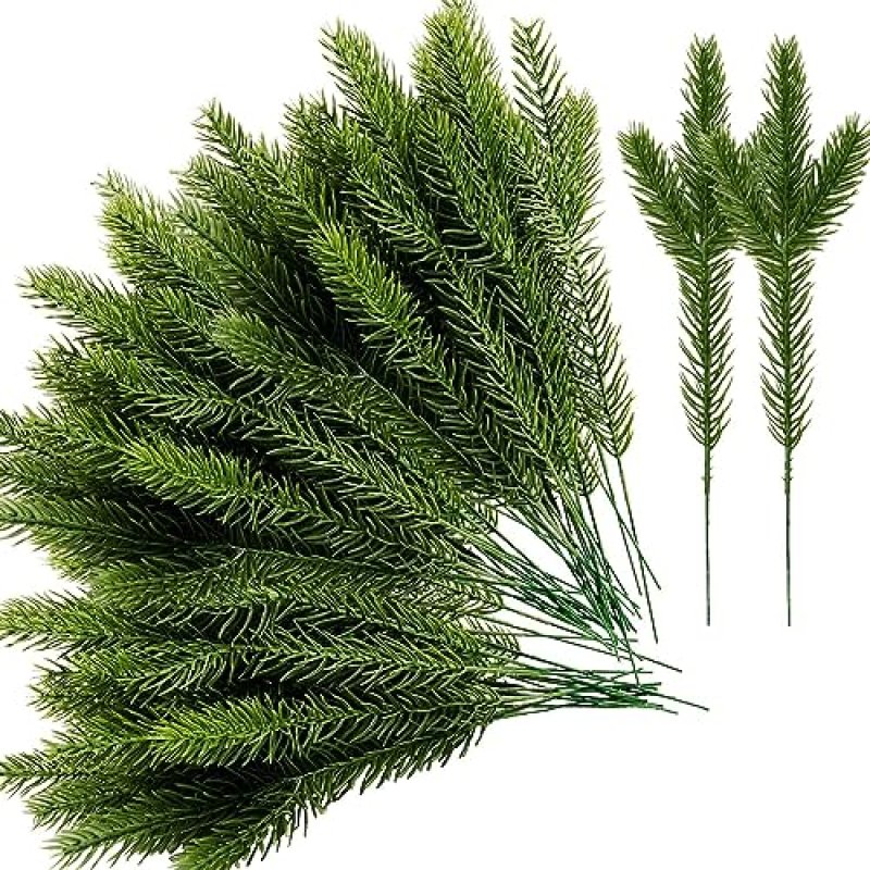Purple Star Pine Needles Garland