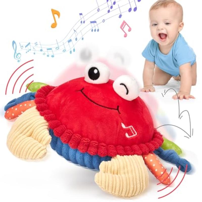 HAHALAND Musical Crawling Crab Toys