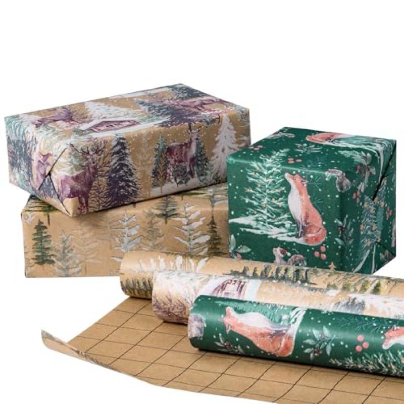 Ruspepa Christmas Wrapping Paper