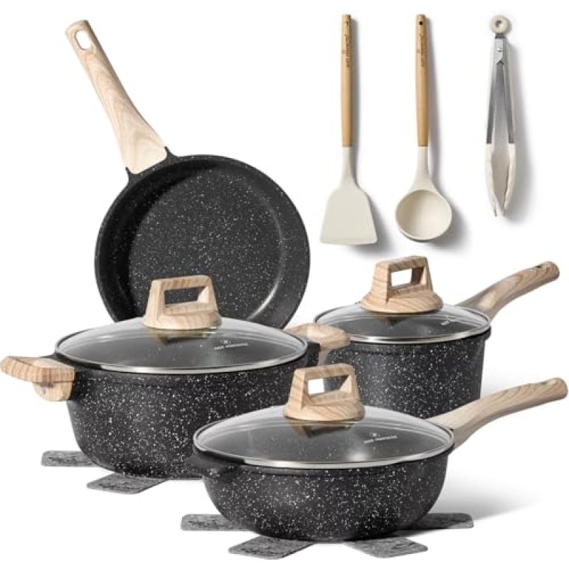 Just Perfecto pots and Pans Sets Non Stick,…