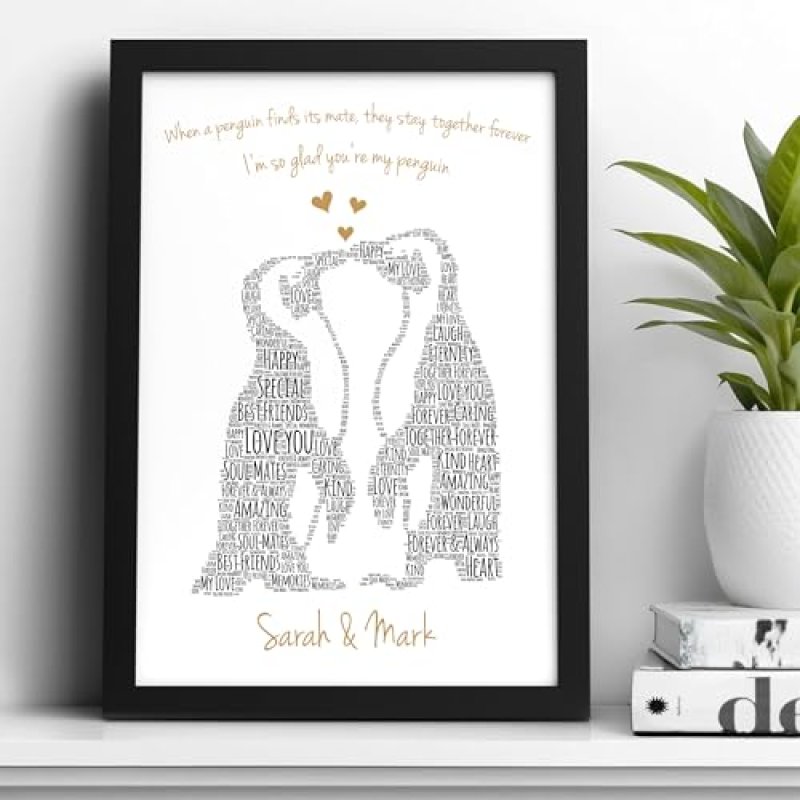 Custom Kissing Penguins Couple Gifts