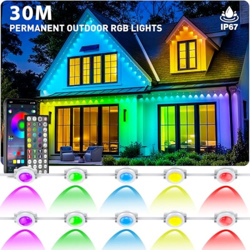 RGB Outdoor Eaves Lights