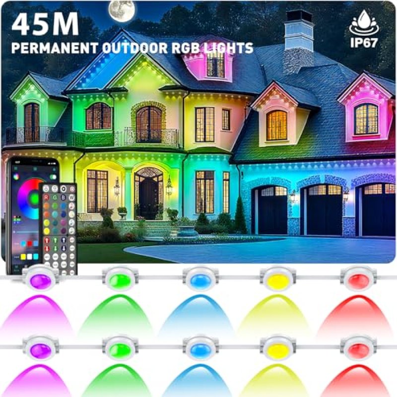 RGB Outdoor Eaves Lights