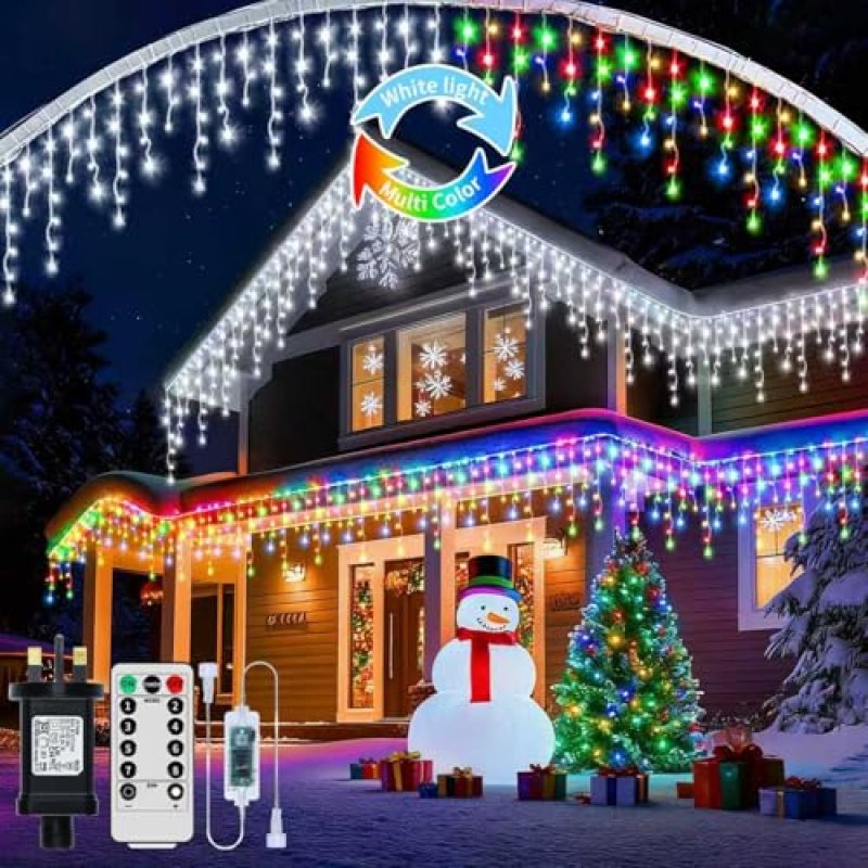 RJEDL Outdoor Icicle Lights