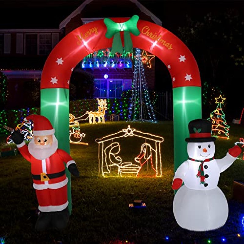 Outopee Christmas Inflatable Arch