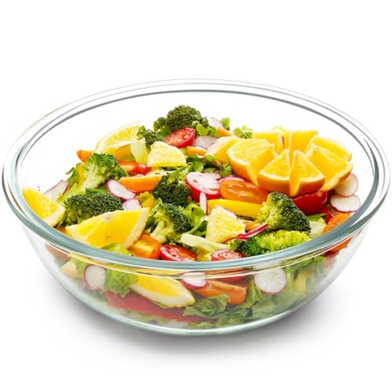NutriUps Glass Salad Bowl