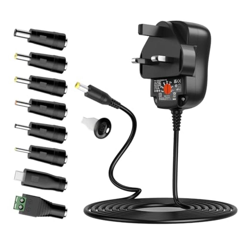 Outtag Universal Power Adapter 24W 3-12V