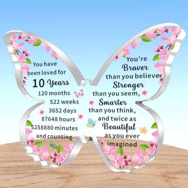 AMZQ Butterfly Acrylic Birthday Gift
