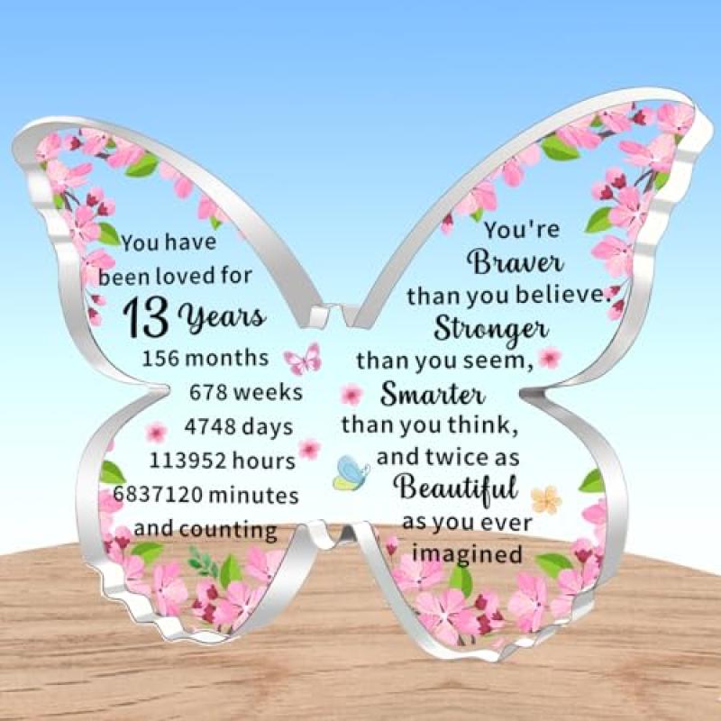 AMZQ Butterfly Shape Acrylic Birthday Gift