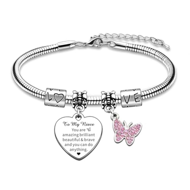 AMZQ Butterfly Bracelet for Niece