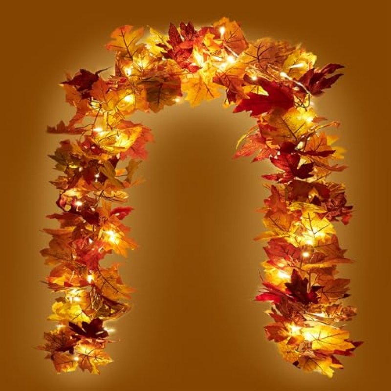 KASZOO LED Autumn Garland