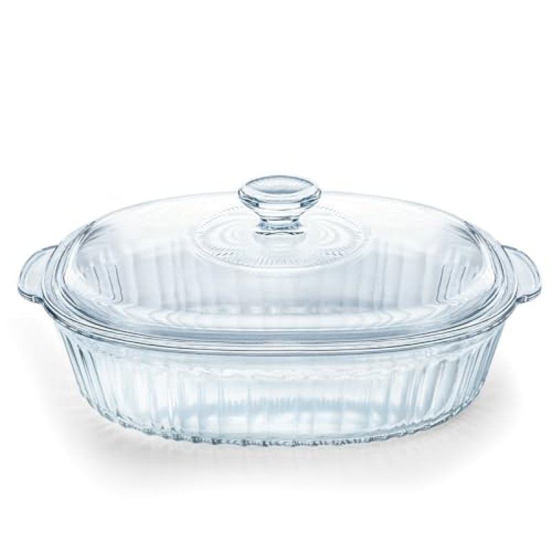Luvan 2.8L/3Qt Large Glass Casserole Dishes with…