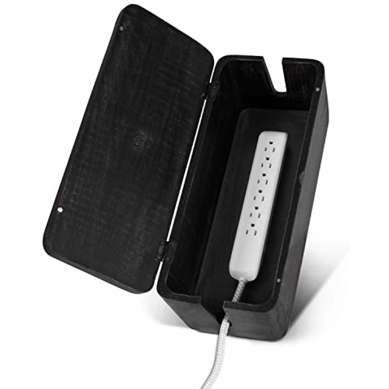 Luxe Desk Cord Covers - Wood Cable Organizer