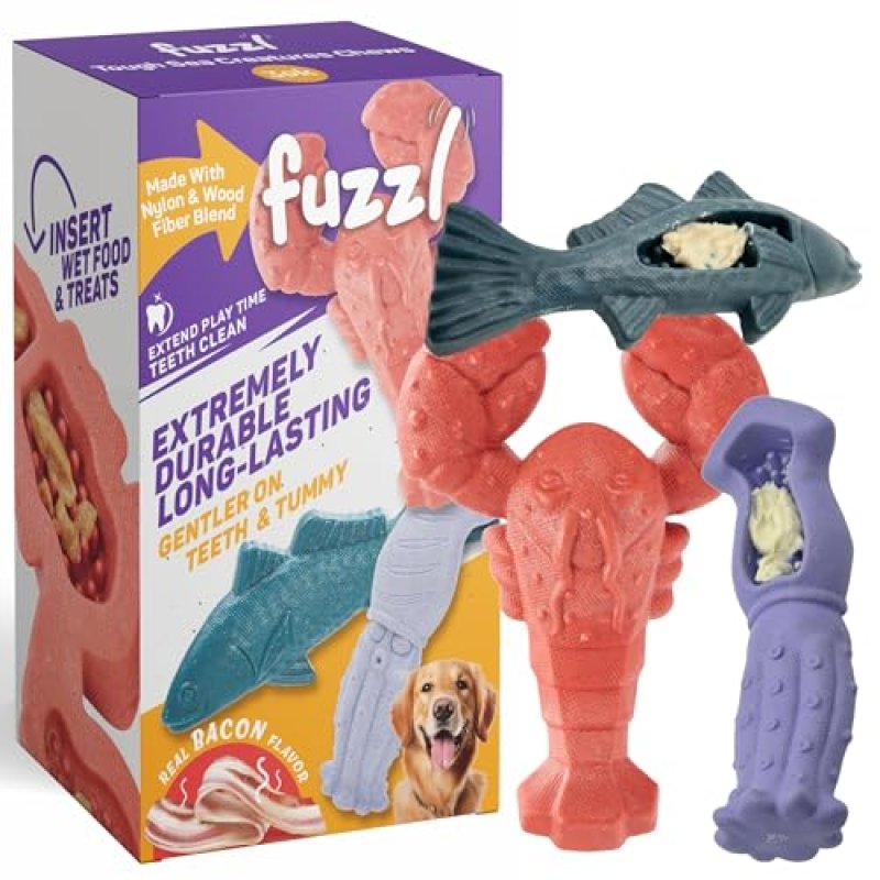 Fuzzl Sea Creatures Dog Toys