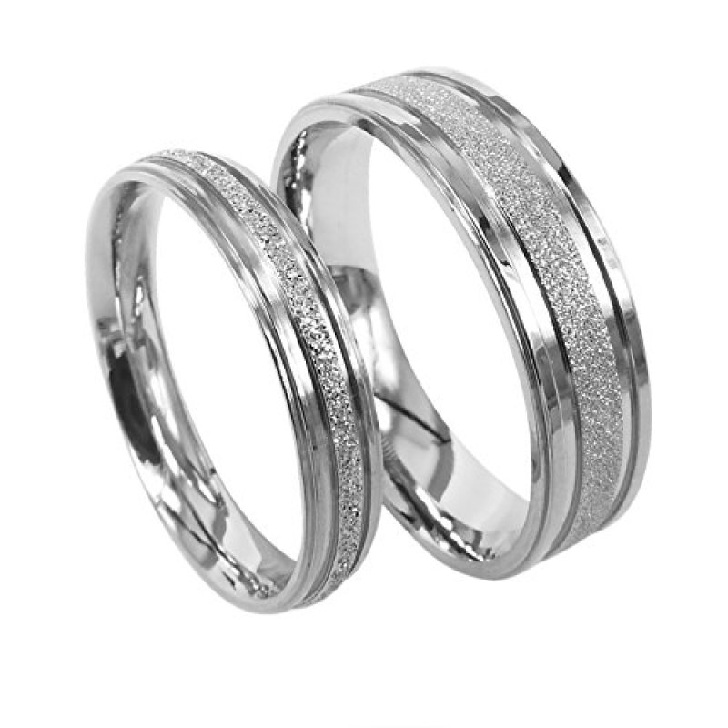 Everstone Titanium Wedding Engagement Bands Ring…