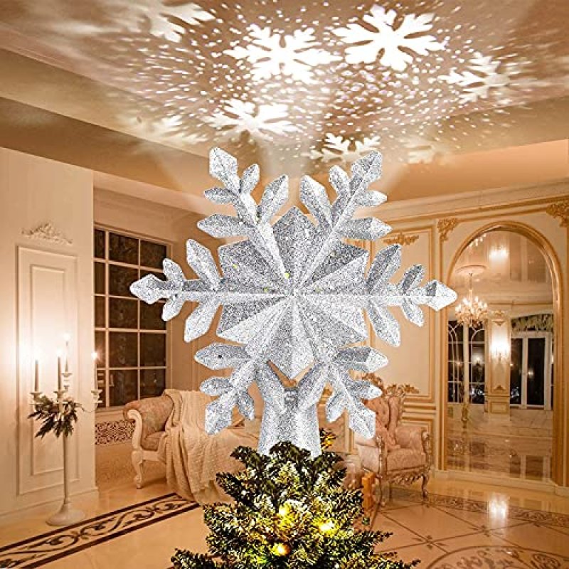 Avoalre Christmas Tree Topper Projector Light…