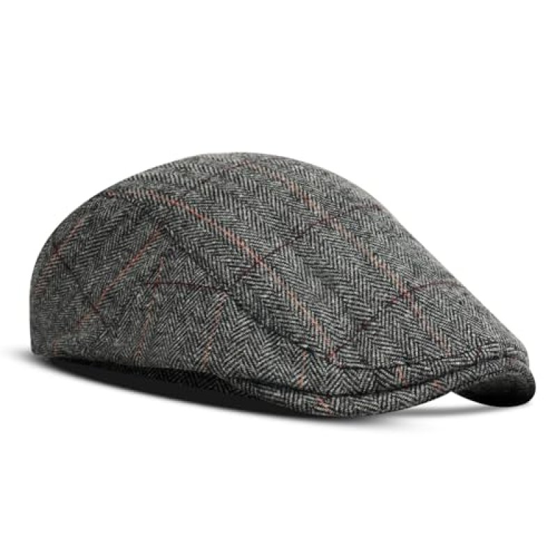 ACWOO Tweed Flat Cap