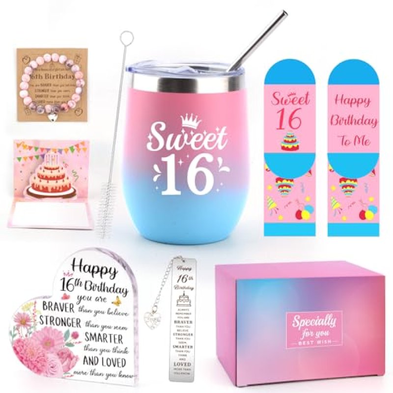 Sweet 16 Girl Birthday Gift Set