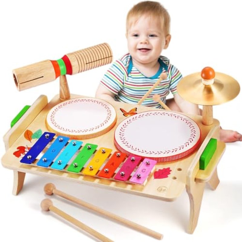 Sweet Time Kids Drum and Xylophone Set